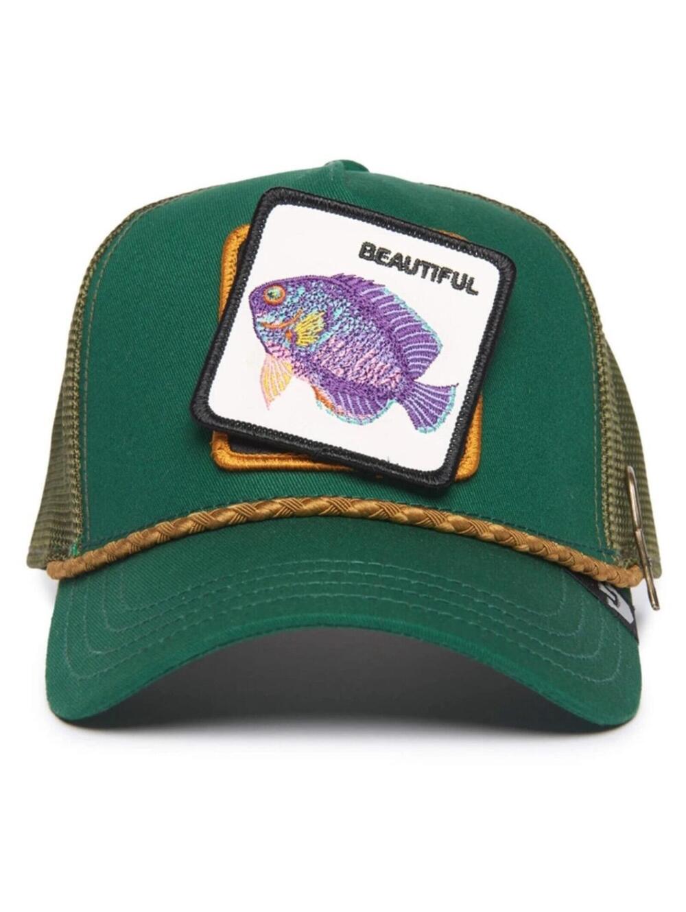 Goorin Animal Trucker BaseballSnapback Hat Cap Broken Camera Beautiful Fish 1099